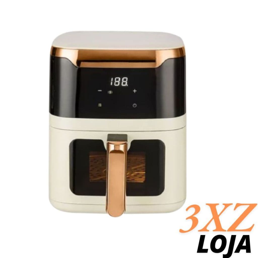 Air fryer fritadeira sem óleo forno elétrico Branca - 3XZ LOJA