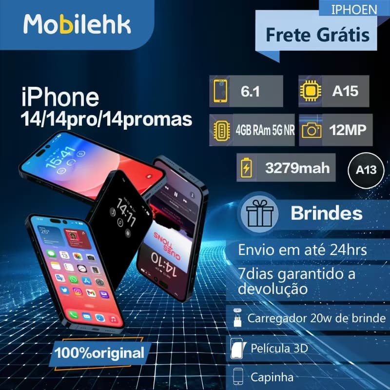 Celular Iphone 14/ 14 Pro/ 14 Pro Max 128gb/ 256gb 100% Original Com Garantia