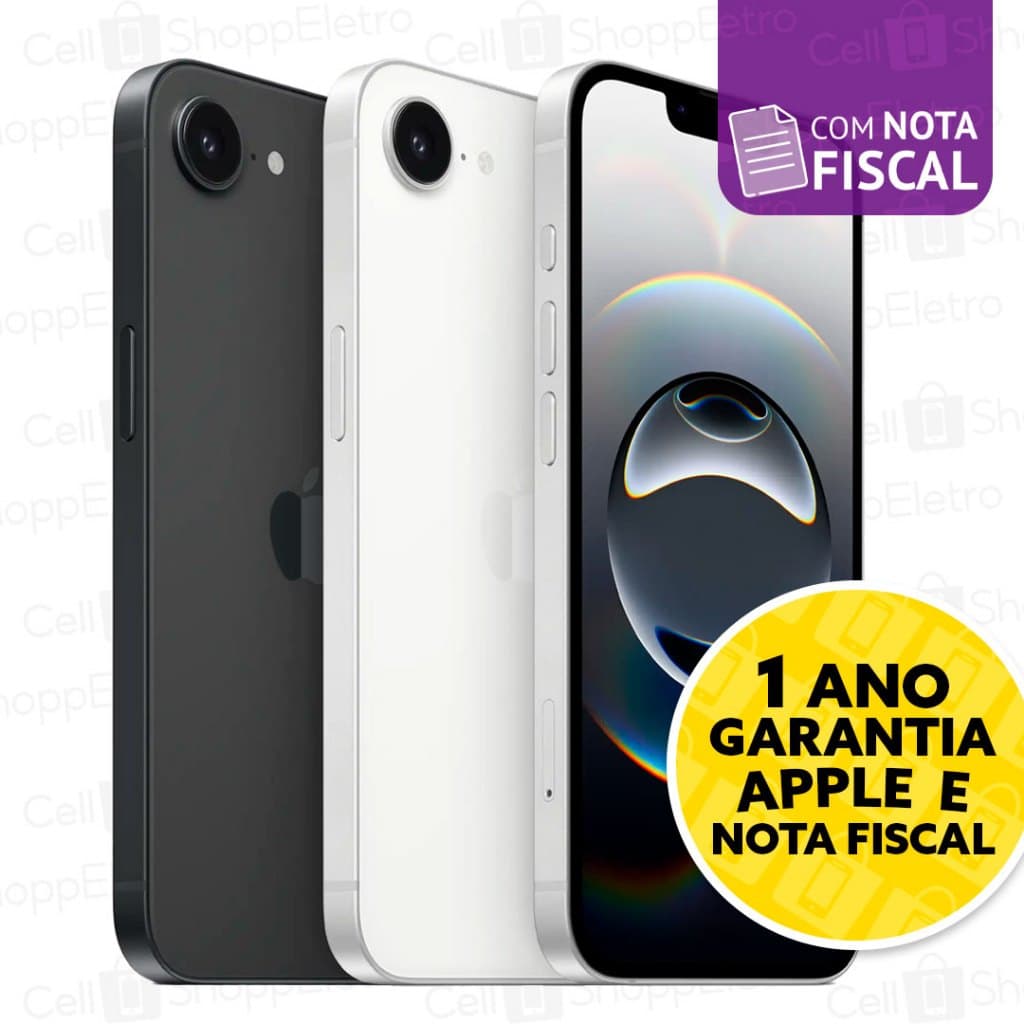 Celular iPhone 16e 128GB Original Novo Lacrado com Garantia Apple de 1 ano