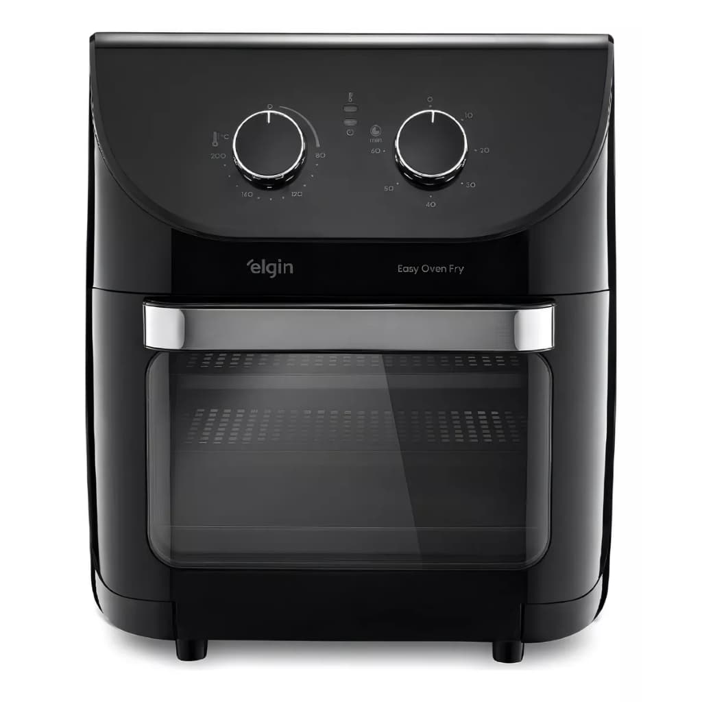 Fritadeira Elétrica Air Fryer Easy Oven Fry 3 Em 1 Elgin 12L 220V Cor Preto