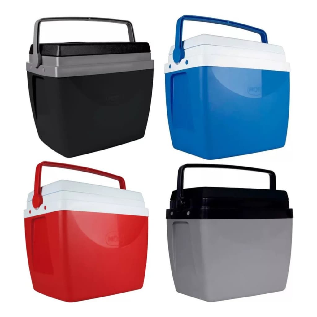 Cooler Caixa Térmica 34L Grande Com Alça C/ Porta-copo Alta Qualidade Mor Até 50 Latinhas