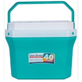 Caixa Térmica Cooler 40 litros Com Alça Praia Grande Plástico Camping Porta Lata Portátil