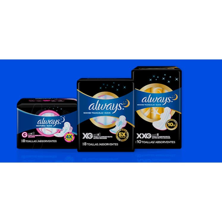 Absorvente Always Noites Tranquilas Suave Com Abas