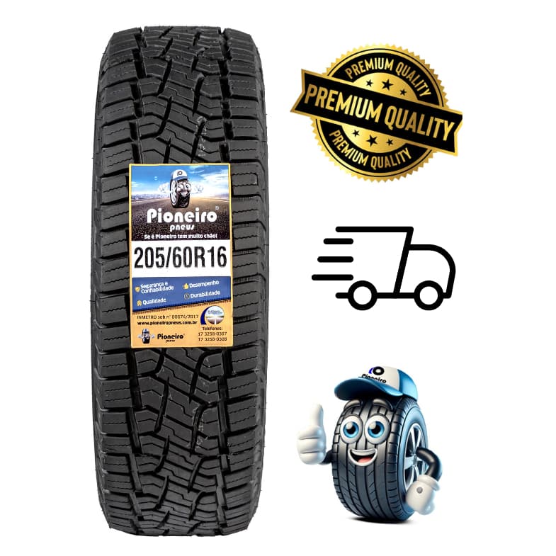 Pneu aro 16  205/60 R16 - ECO-SPORT- AIR CROSS - REMOLD /ENVIO IMEDIATO