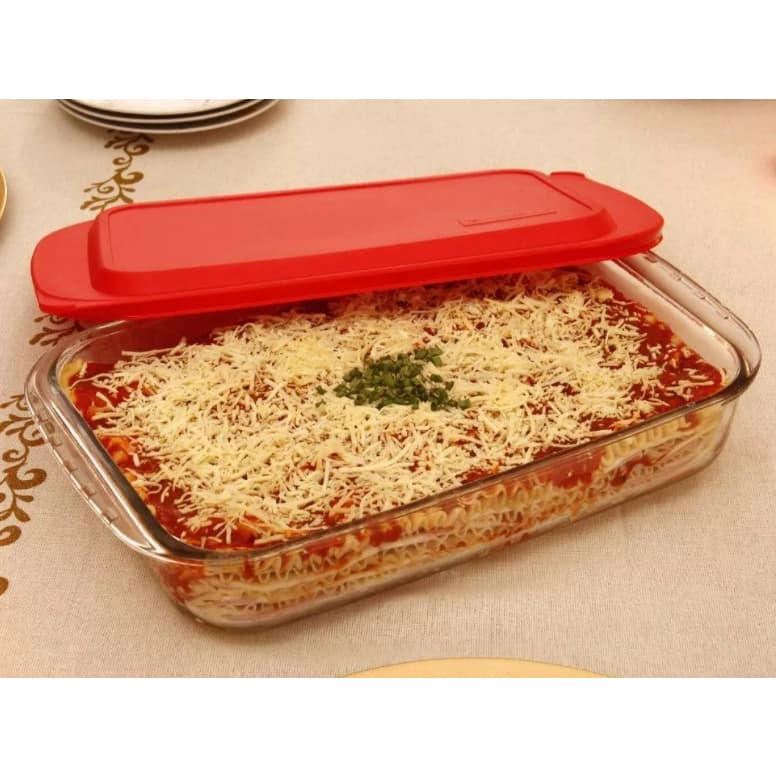 Assadeiras Lasanheira Travessa de vidro Retangular