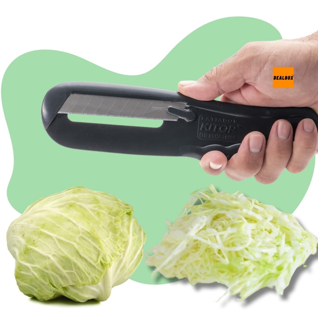 1/2/3/4 Fatiador Couve Fininha Corte Fininho em Segundos Legumes Frutas Repolho Abacaxi