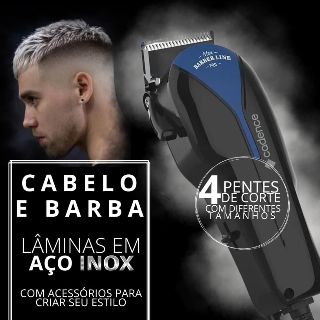 Maquina De Cortar Cabelo Cadence Barber Line Cab850 220V