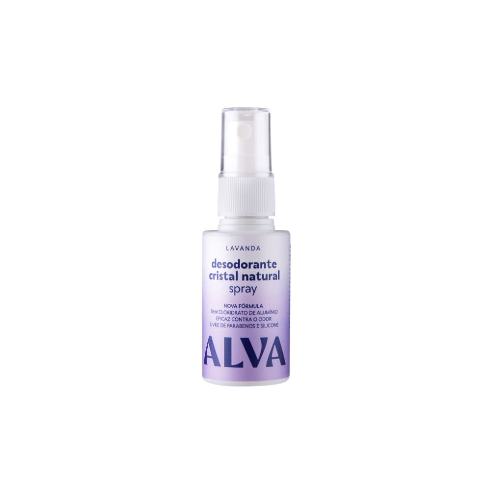 Desodorante Spray Cristal Natural Lavanda Vegano 30ml Alva