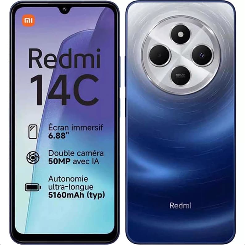Xiaomi Redmi 14C 8GB/256GB Smartphone NFC Original Global Lacrado Tela 6,88 traseira
