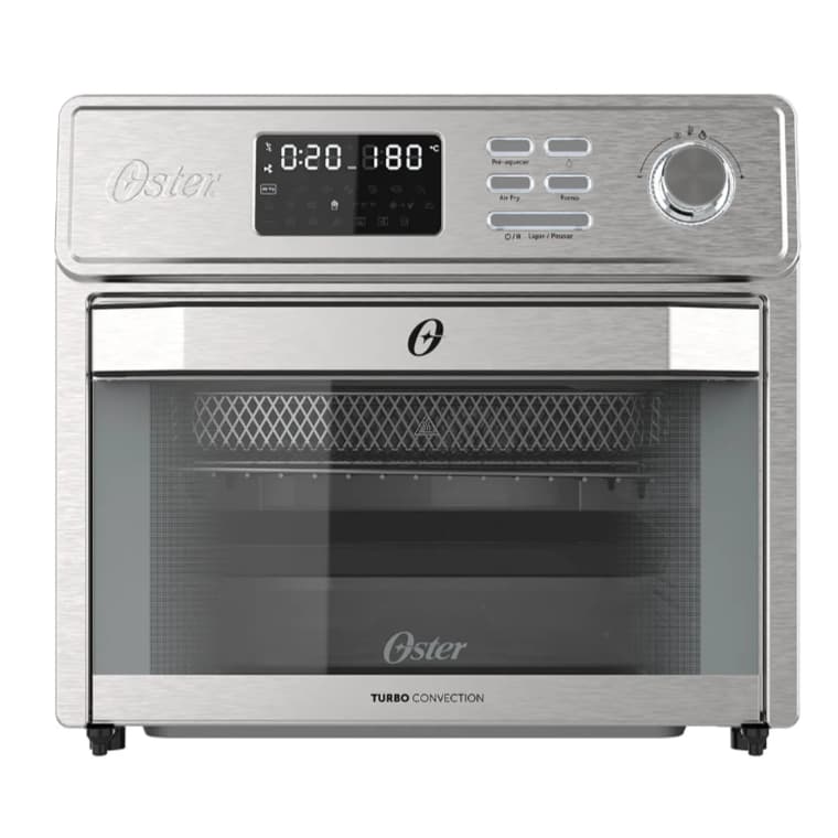 Forno e Fryer Oster 25L Multifunções 10 em 1 aço inoxidável com display digital