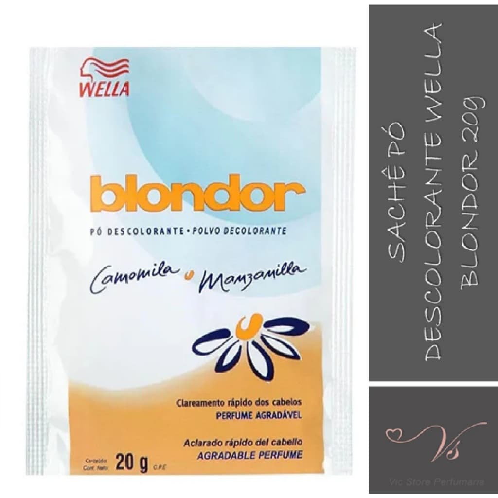 Pó Descolorante Blondor Sachê 20g Camomila - Wella