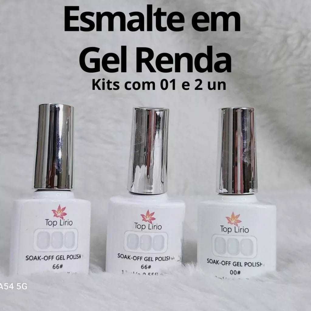 Esmalte Lirió/ Zem  Renda ( transparente / Rosa ) Seca Cabine Envio Hoje