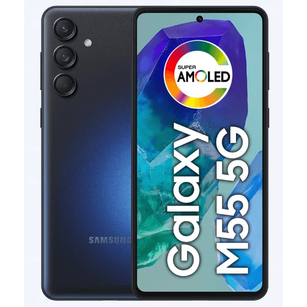 Samsung Galaxy M55 5G, Câmera Tripla Traseira d 50MP, Selfie de 50MP, Nightography,  (vitrine)