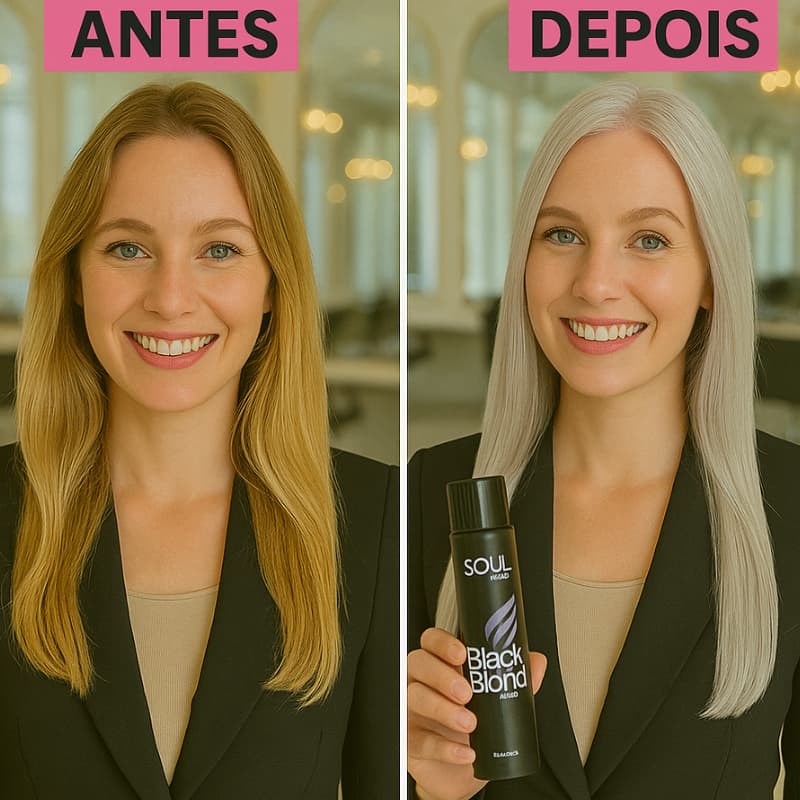 Shampoo Matizador Profissional Blond para Cabelo Loiro e Grisalho Desamarelador Soul Care 300 Ml