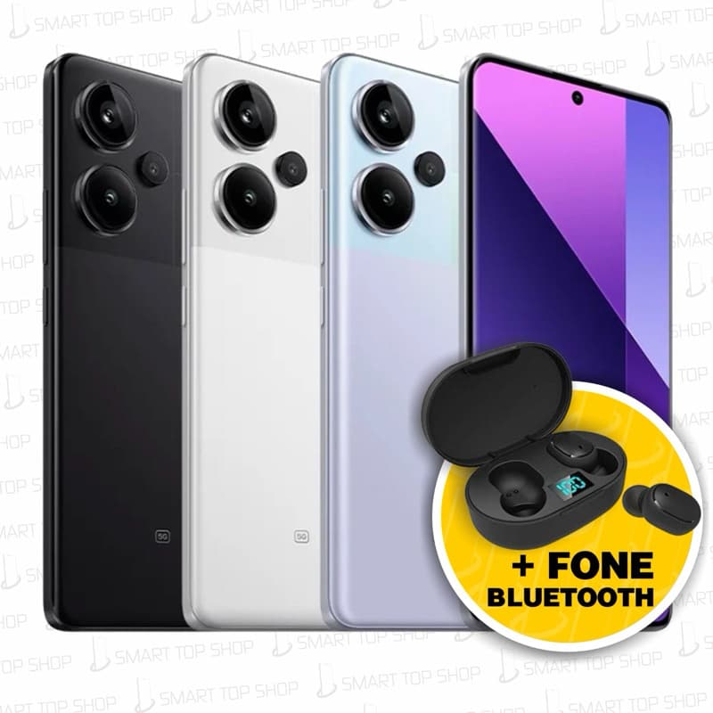 Xiaomi Redmi NOTE 13 Pro+ 5G com fone Bluetooth incluso - preto, branco, azul