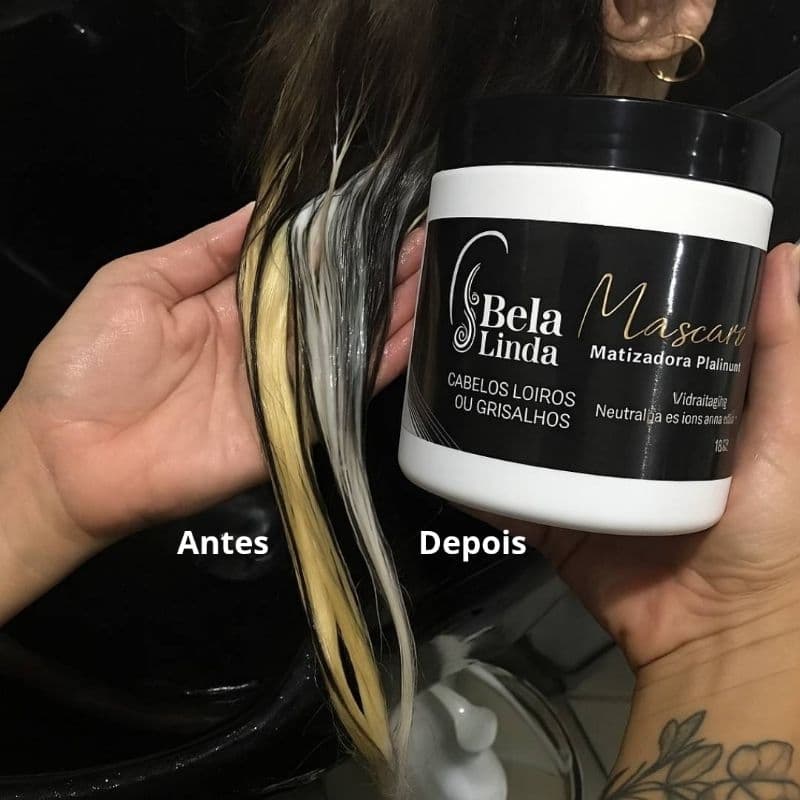 Matizador Platinum Loiro platinado para cabelos Loiros Profissional sem amônia 500g