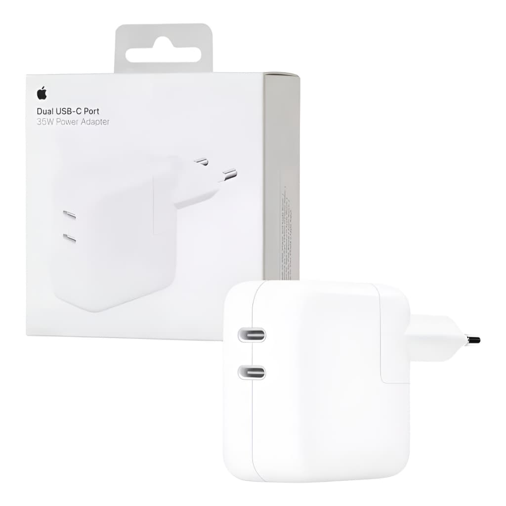 (ATACADO) 100 Fontes Apple 35W Turbo Usb-C Lacrado iPhone 15 Pro Max - PREMIUM COM 1 ANO DE GARANTIA