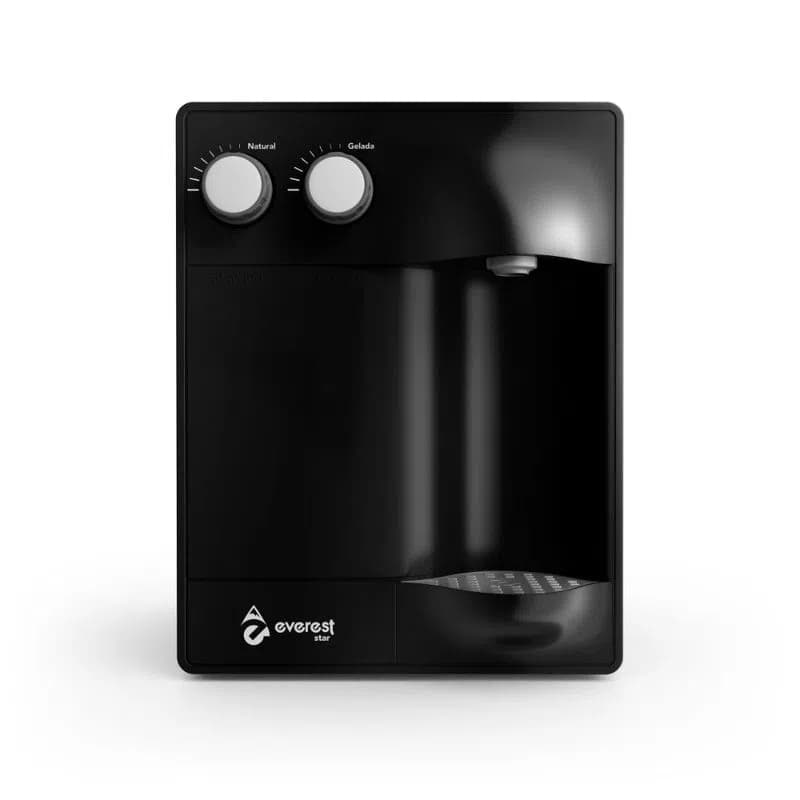 Filtro Purificador de Água Gelada Refrigerado por Compressor Soft Everest Star em preto