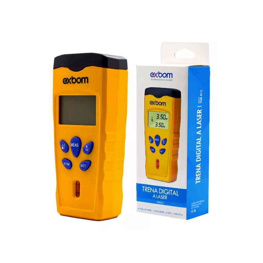 Ferramentas de medição digital exbom, trena laser manual, trena laser exbom, trena digital laser