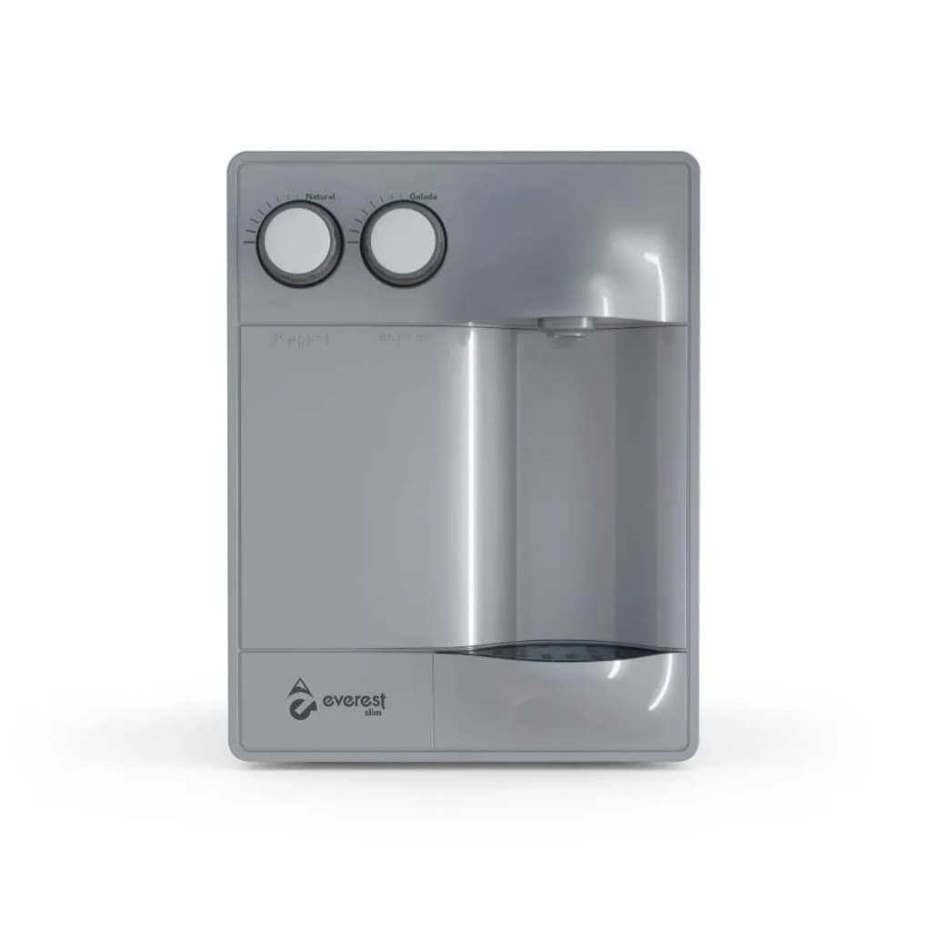 Filtro Purificador de Água Gelada Refrigerado por Compressor Soft Everest Slim Prata