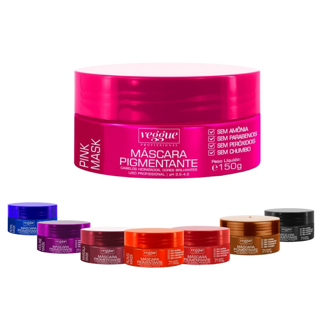 Máscara Matizadora Tonalizante 150g Veggue Profissional - Escolha sua Cor