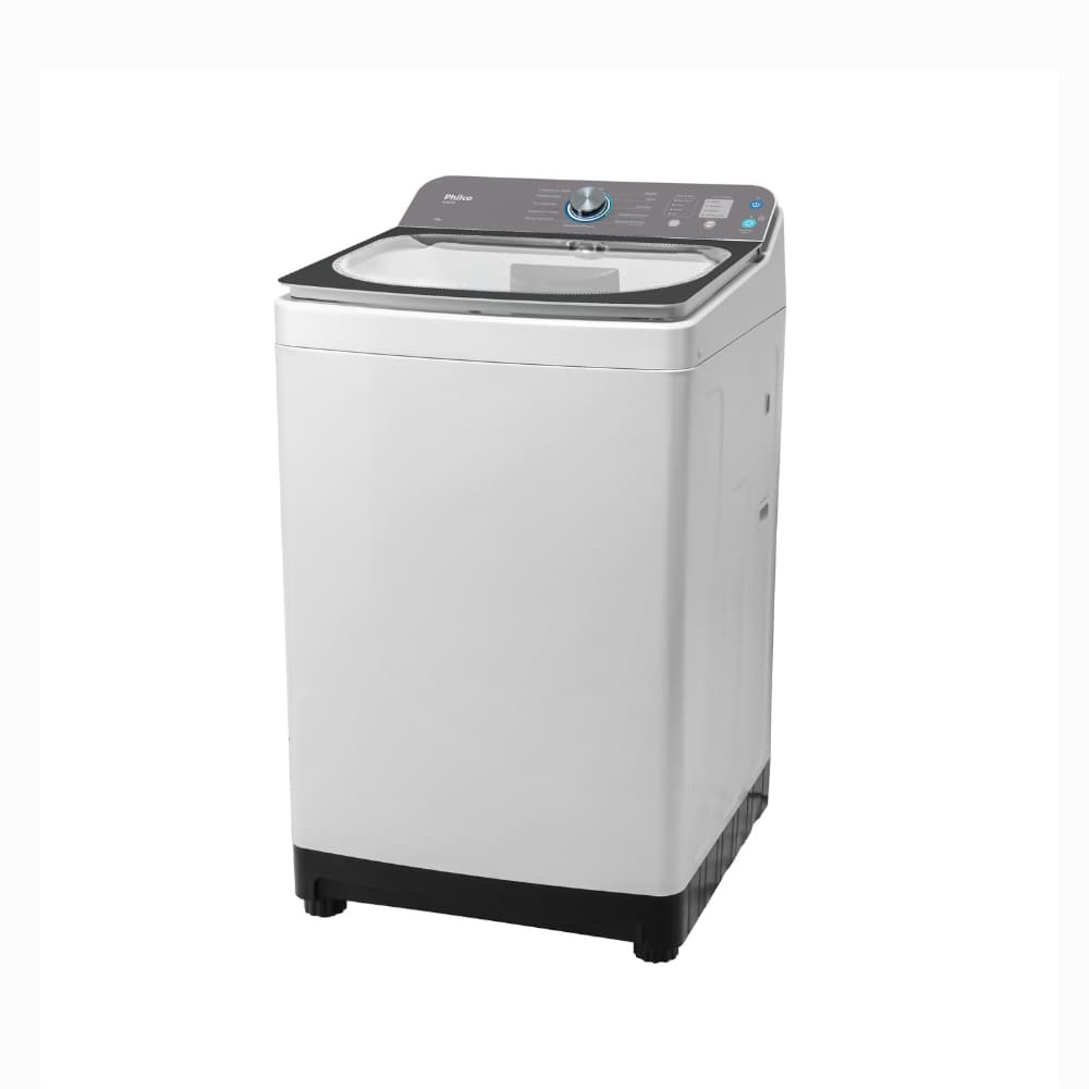 Máquina de lavar roupas Philco 14 kg branca com cesto de aço inoxidável