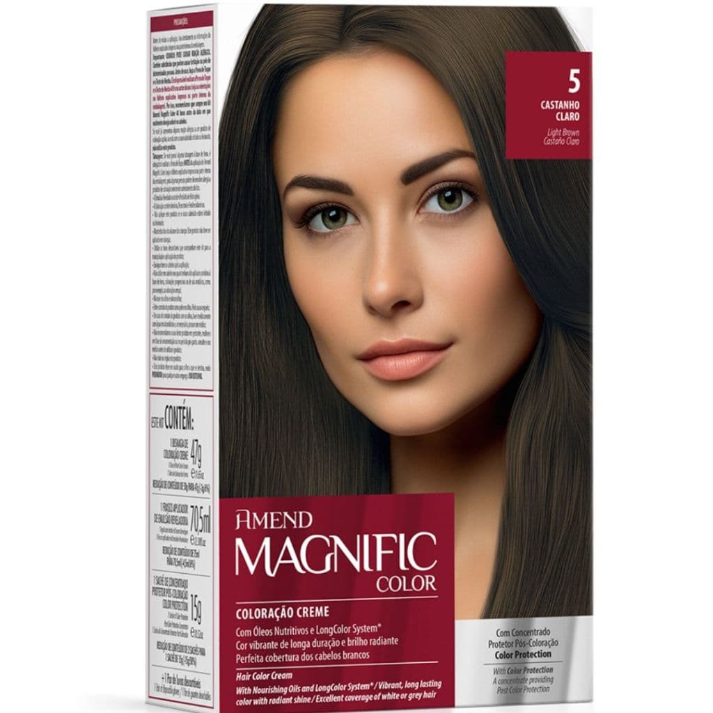 Coloração Magnific Amend Profissional Castanho Claro (5) - Amend