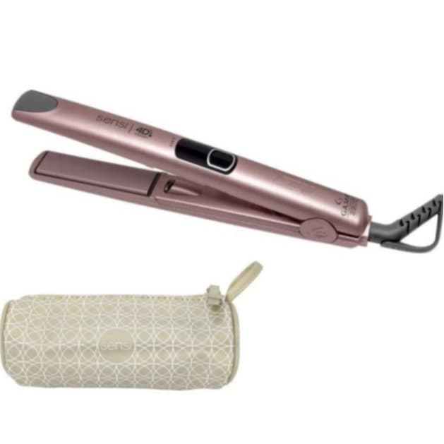 Prancha Chapinha de Cabelo Gama Sensi 4D Gold Essential Oils Ceramic Íon Bivolt 230°c