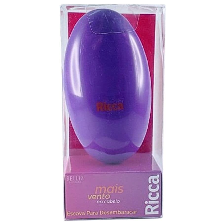 Escova de Cabelo Ricca Flex Hair Roxa/Laranja nº 118