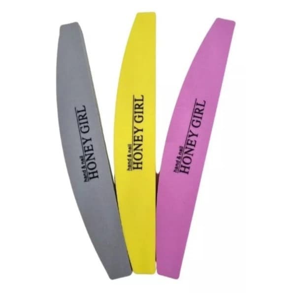 Lixa Polidora Buffer Bumerangue Unhas em Gel Honey Girl - 10 Unidades