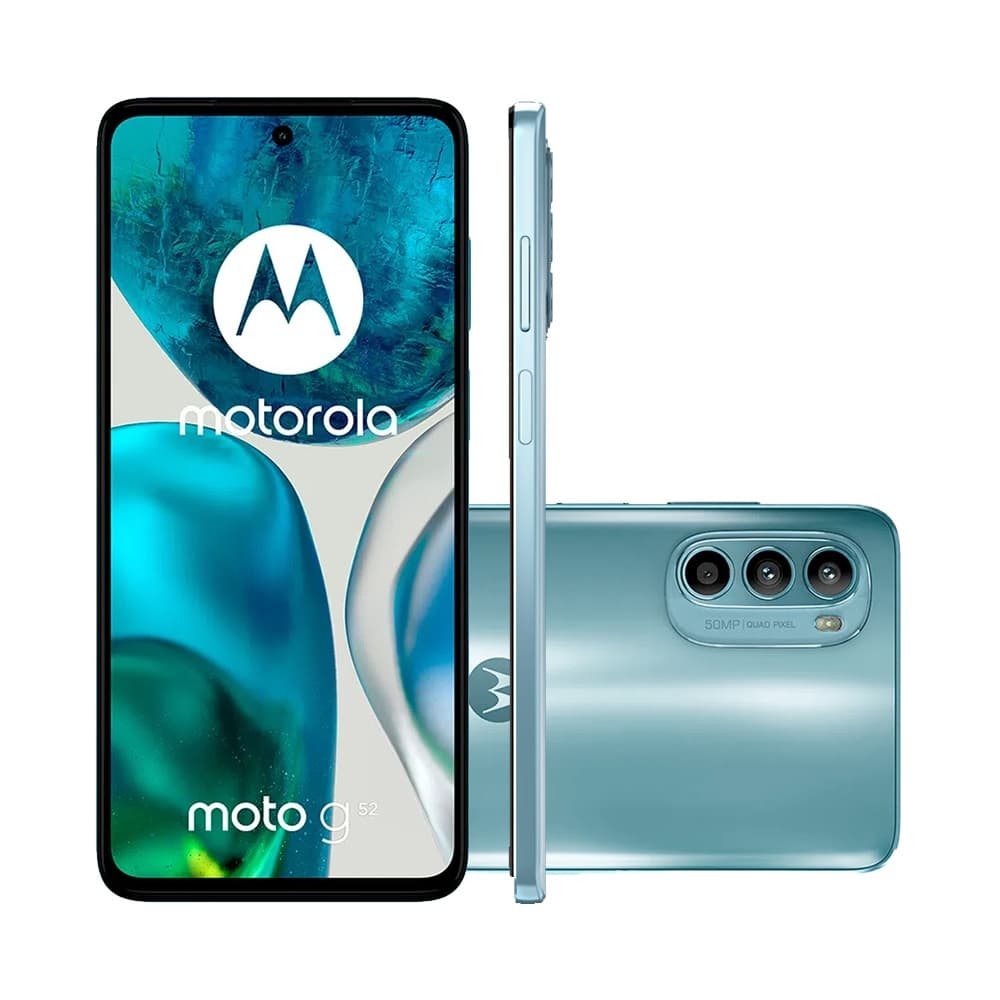 Motorola Moto G52 128GB 4GB Ram Tela 6.6' Câm. 50Mp Outlet - frontal e traseira