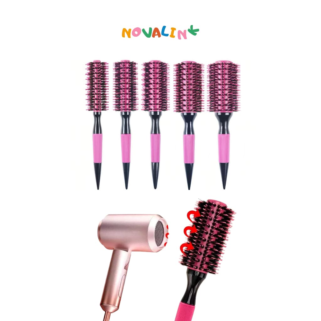 Escova Profissional Térmica com Cerdas Duplas e Base de Cerâmica Aleatório