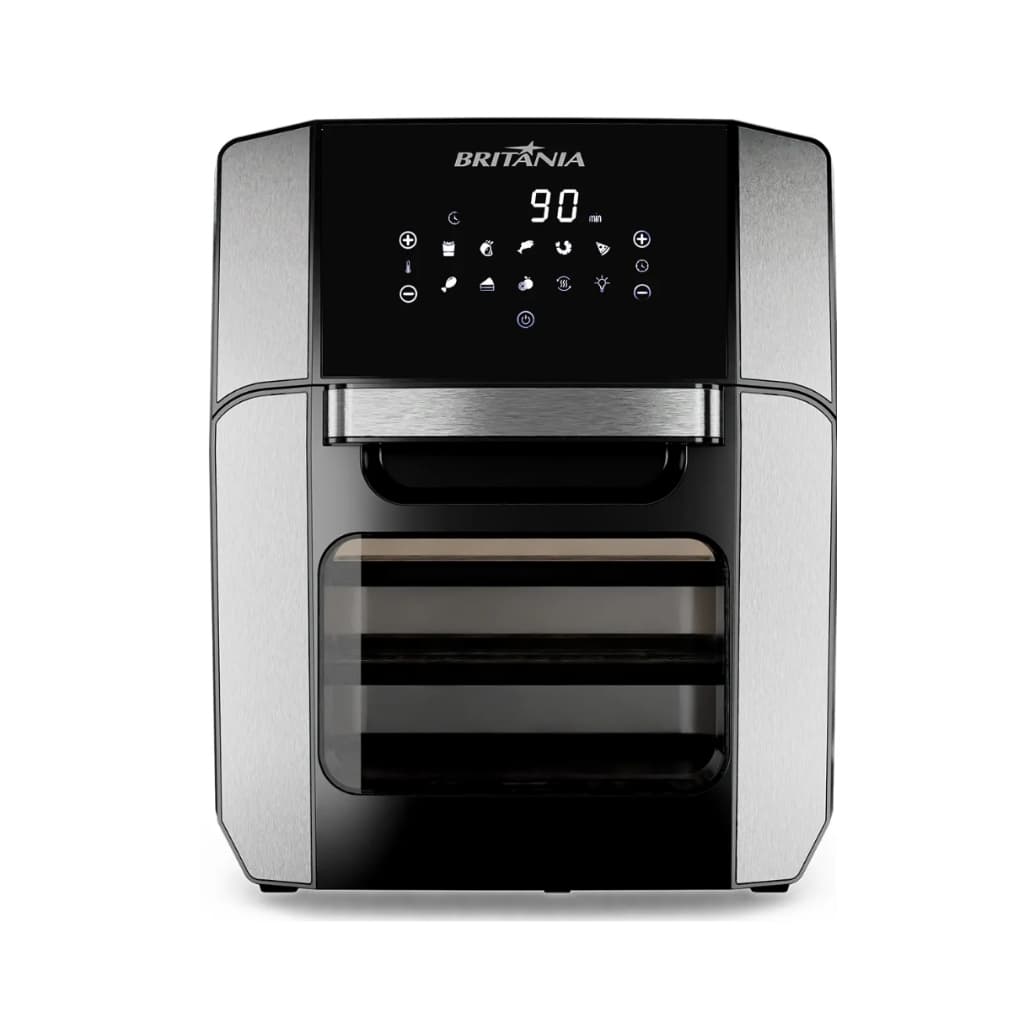 Fritadeira Air Fryer Britânia BFR2100P 12 Litros 1800W cor preta e prata