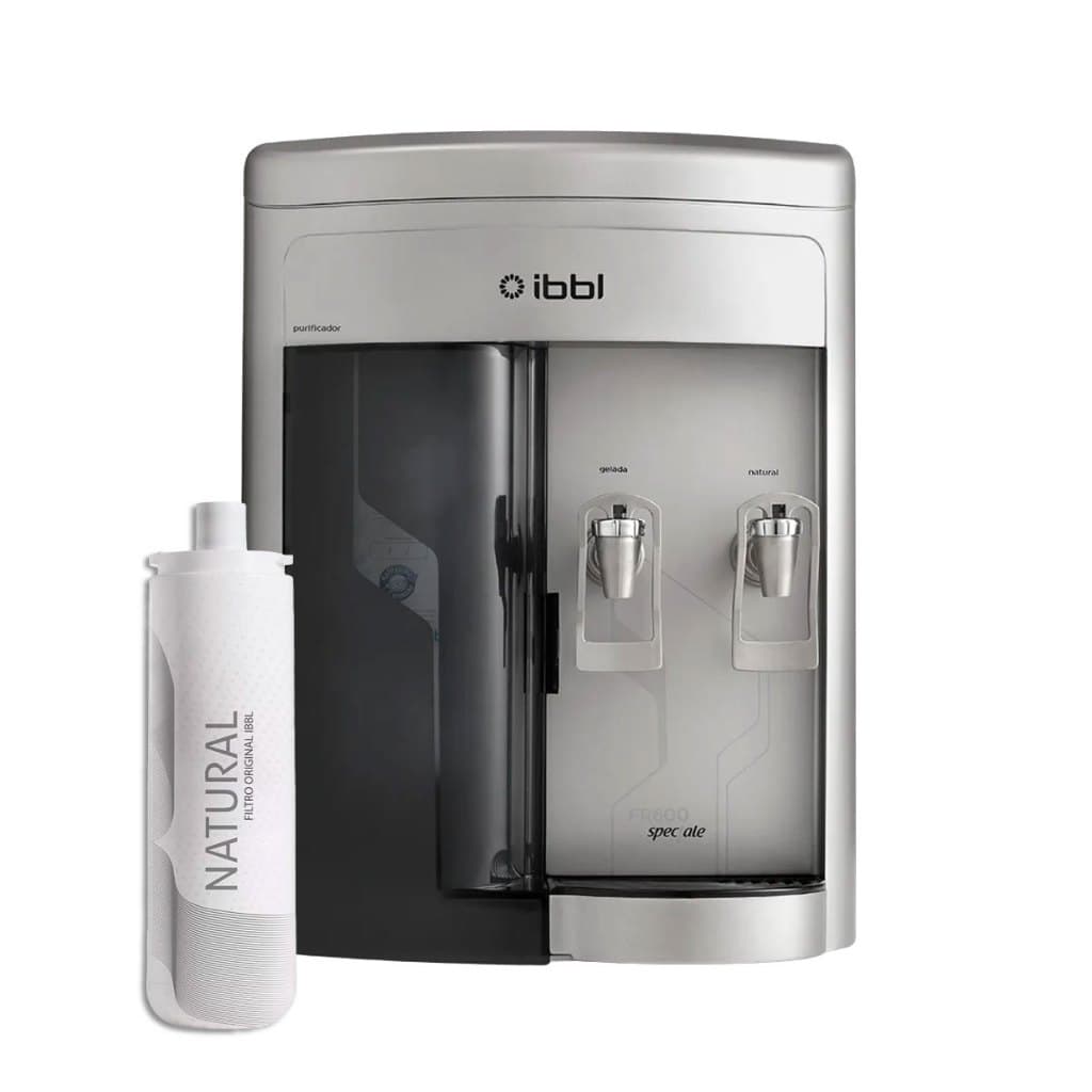 Purificador Bebedouro De Agua Gelada Filtro IBBL com Motor Compressor FR600 Speciale Prata 127v 220v Refil Girou Trocou