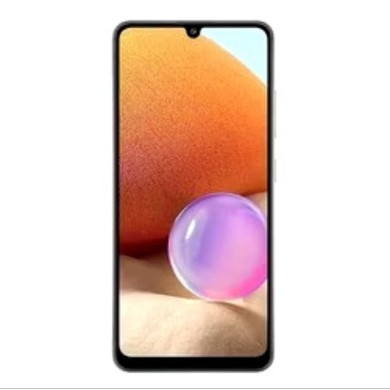Imagem frontal do celular Samsung Galaxy A31 com tela Super AMOLED