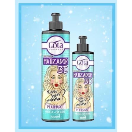 GOTA DOURADA MATIZADOR PLATINADO 3D LOIRAS SUPER PODEROSAS