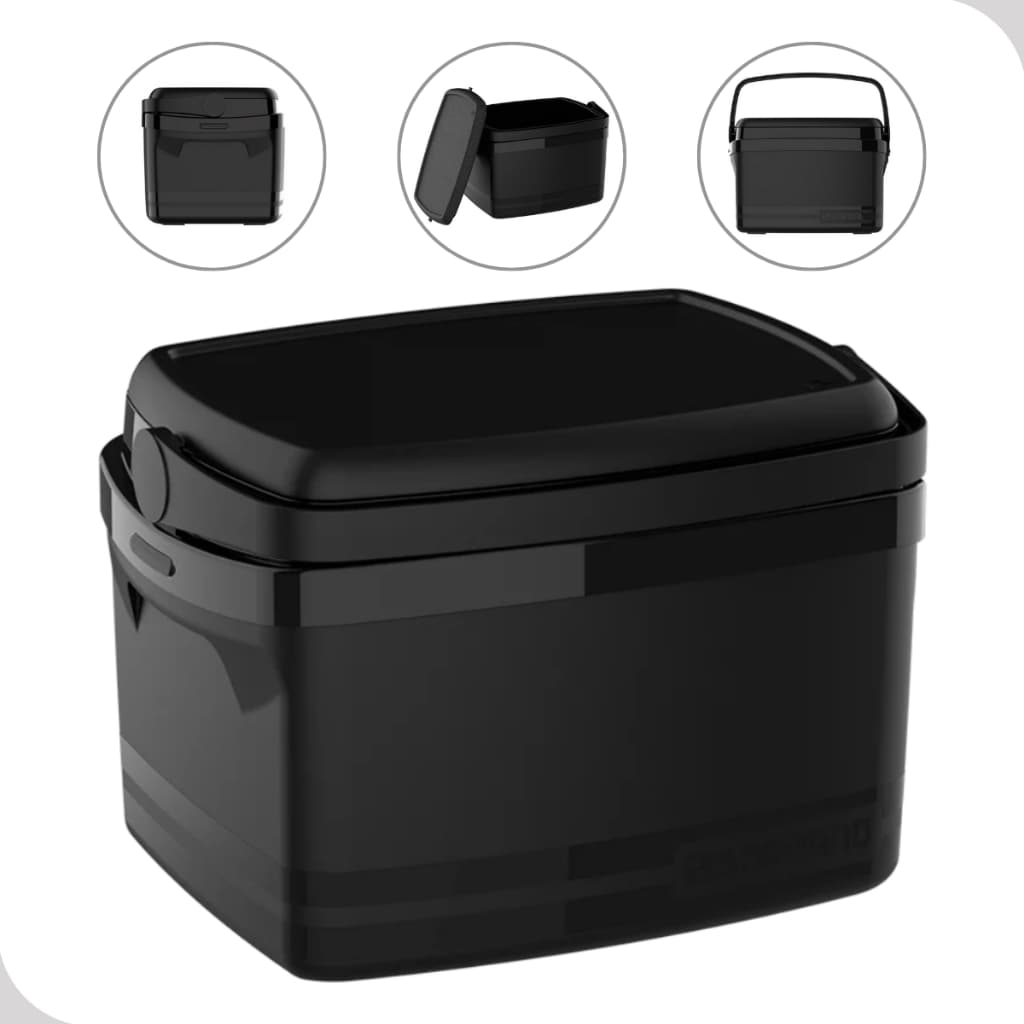 Caixa Termica Cooler 12l Alça Média 18 Latas Preta Soprano