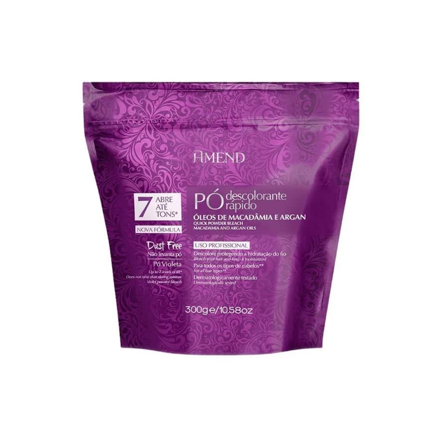Pó Descolorante Rápido com Óleos de Macadâmia e Argan Amend 300g