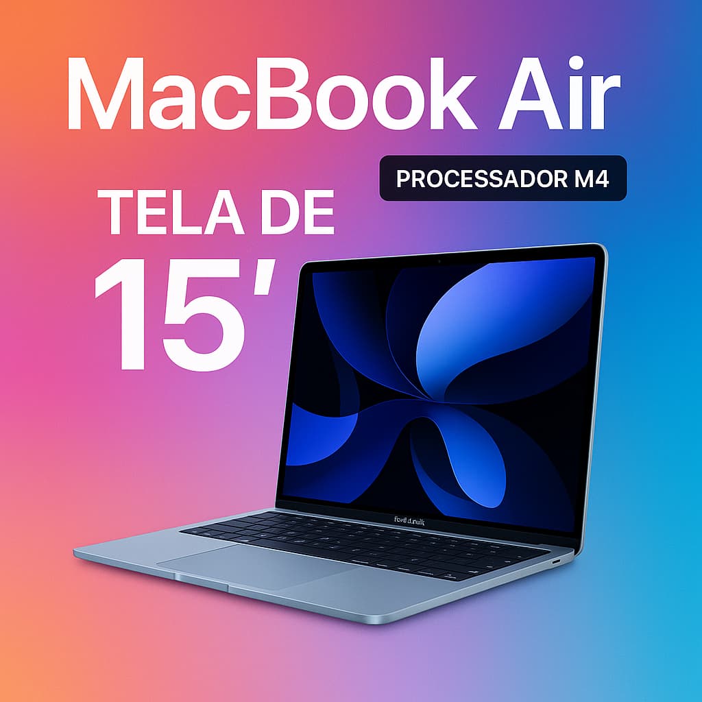 Apple MacBook Air (de 15 polegadas, Processador M4 da Apple com 16gb de Ram