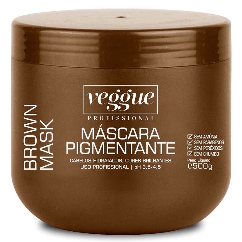 Máscara Capilar Matizador E Tonalizante Marrom E Castanho Iluminado 500g