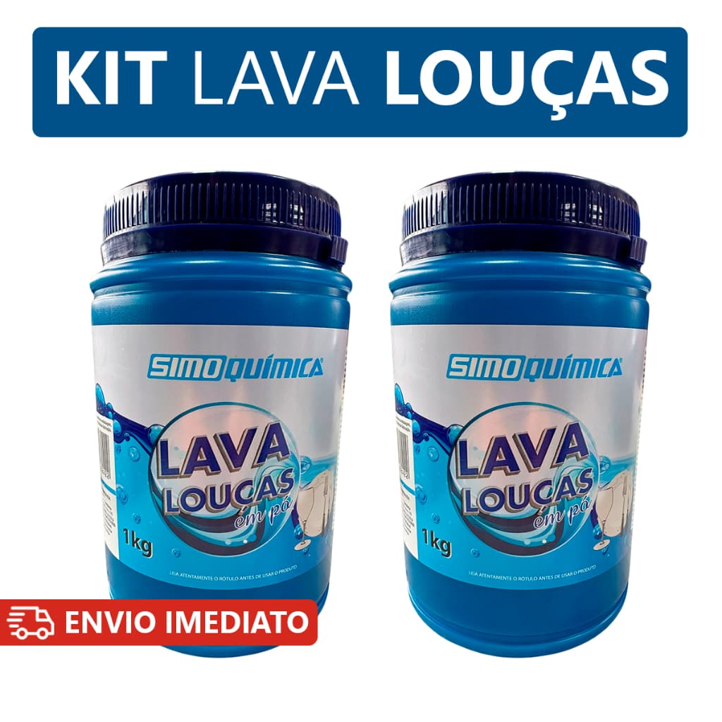 Sabão detergente em pó para máquina de lavar louças 1kg Simoquímica