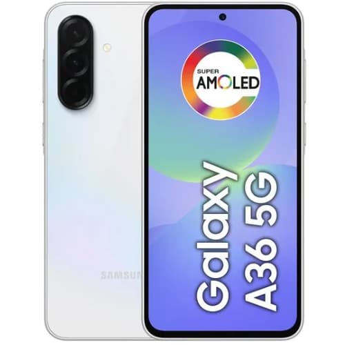 Celular Samsung Galaxy A36 5G 256GB 8GB RAM Branco | Bateria 5000mAh | Tela Grande | Câmera 50MP | Desempenho Rápido