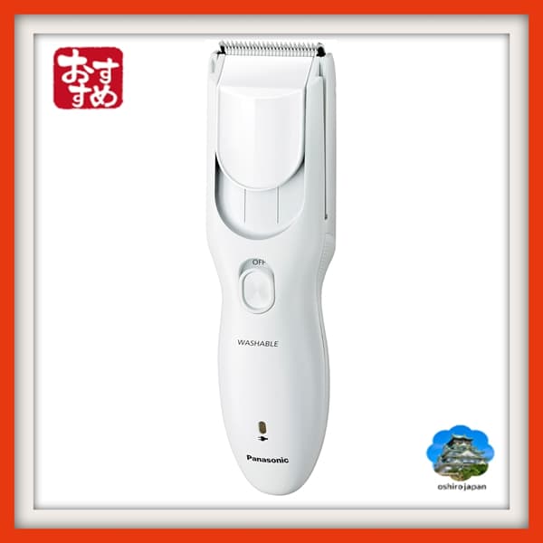 【Direto do Japão】Máquina de cortar cabelo Panasonic, cortador de cabelo tipo família, recarregável, tipo CA, branco, ER-GF42-W, "Acessório para orelha e natural" para corte fácil ao redor das orelhas