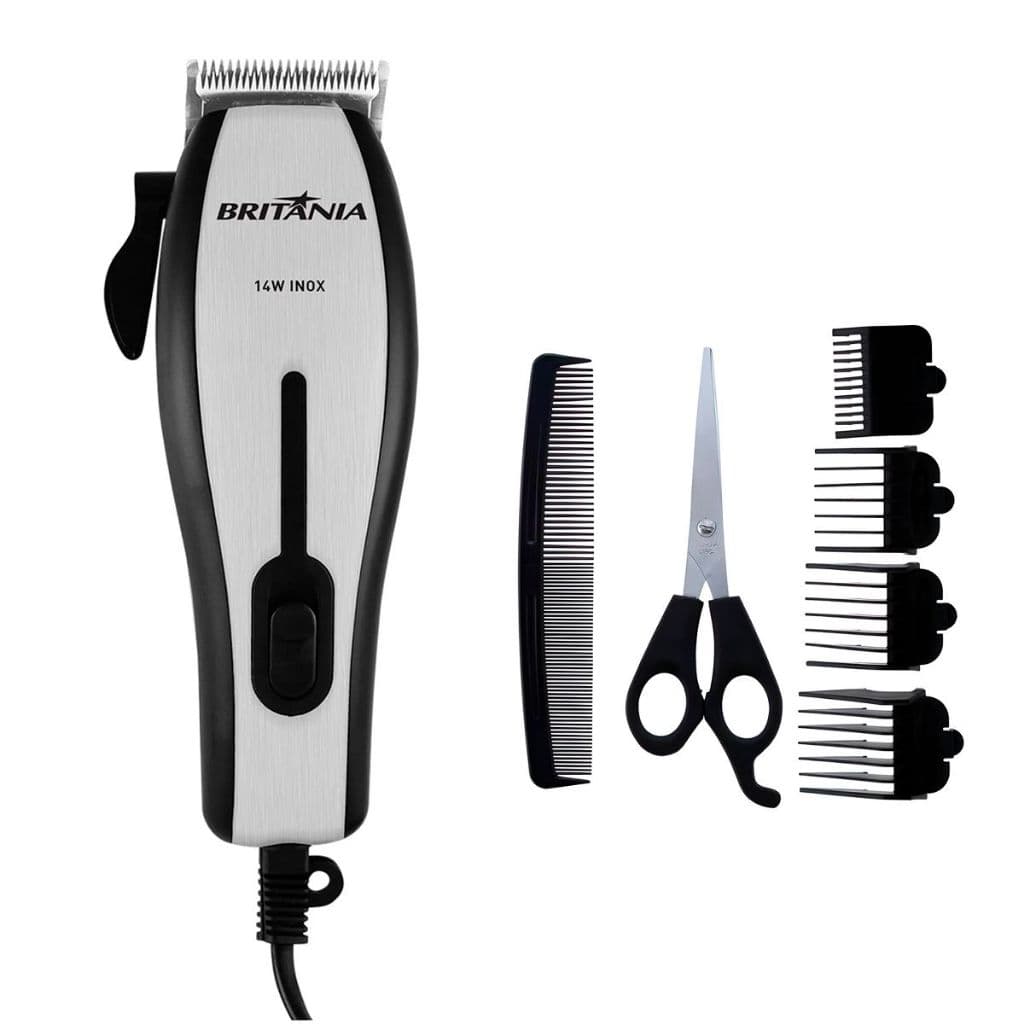Máquina de Cortar Cabelo 14W Inox - Britânia