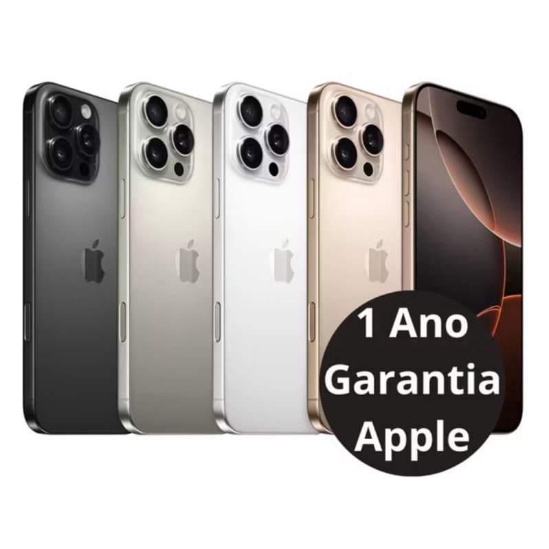 iPhone 16 Pro Max e 16 Pro Original Lacrado Garantia Apple 1 Ano - Em 12x sem juros!