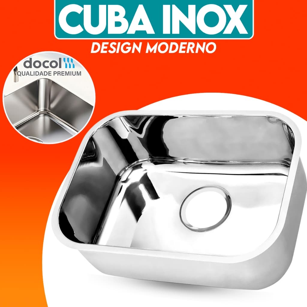 Cuba Pia Cozinha Gourmet Pia Aço 304 Inox Embutir Docol Tamanhos