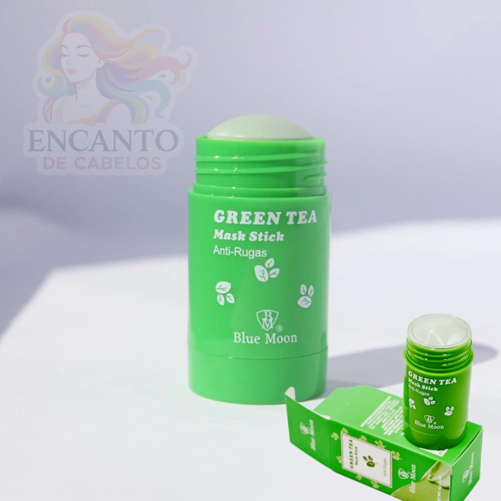 Máscara em Bastão de Chá Verde Antiacne e Anti-Rugas – Controle de Oleosidade e Hidratação Facial – Promoção Imperdível!
