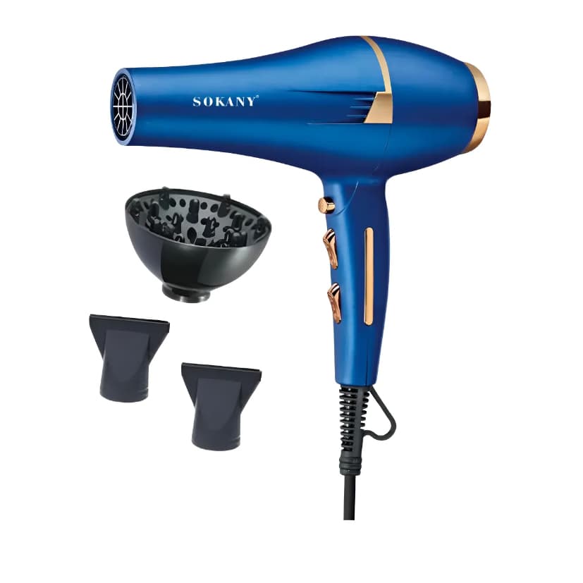 Secador Com Difusor De Cabelos Profissional Cacho Leve 2400w SOKANY