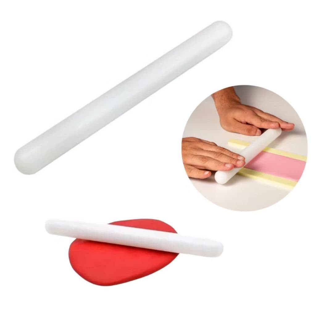Rolo para massa americana e massas maciças de 50 cm, abridor de massa, ideal para massas e pasta americana