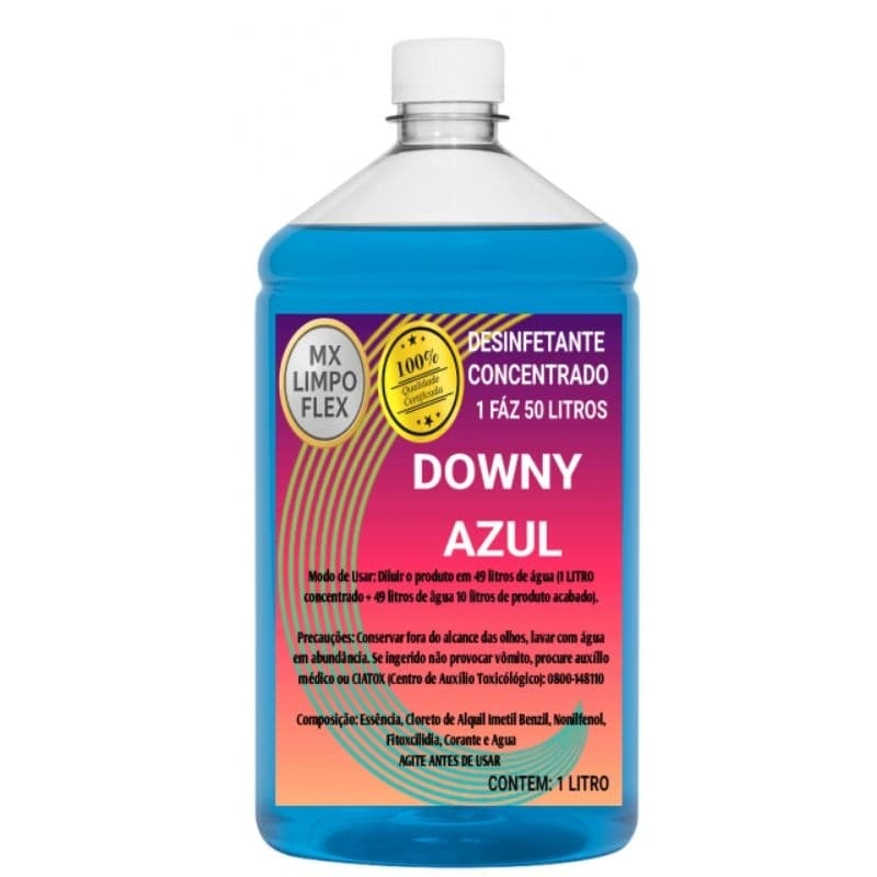 DESINFETANTE CONCENTRADO 1L FAZ 50 LITROS DOWNY AZUL  PRÓPRIO PRA REVENDEDORES  DE ALTÍSSIMA QUALIDADE